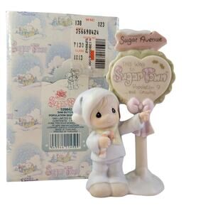 Precious Moments Sugar Town Sam Butcher Population Sign Figurine Enesco 529842